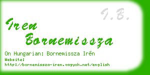 iren bornemissza business card