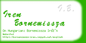 iren bornemissza business card